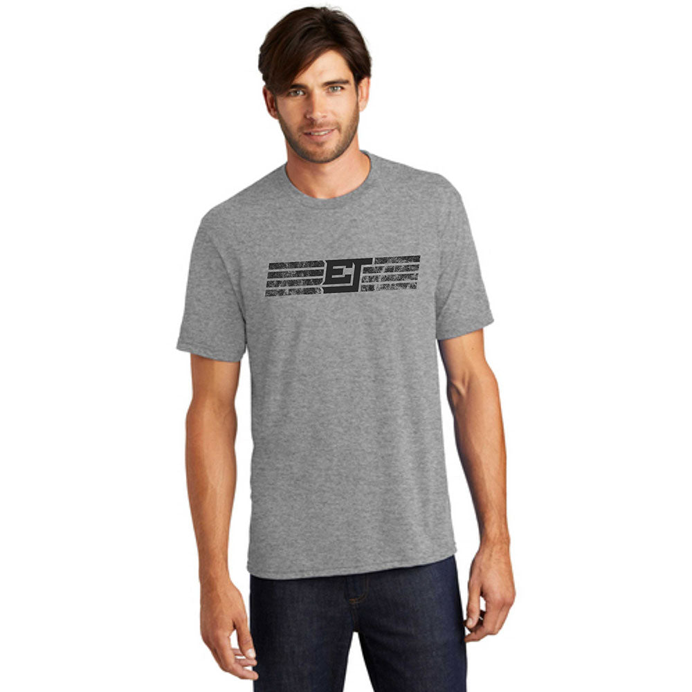 ERIK JONES STRIPES TEE - SMALL - Small, Grey