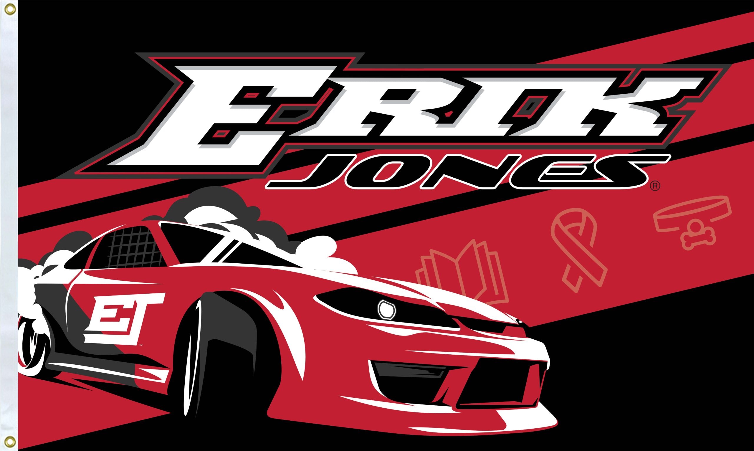 Erik Jones Racing 3'X5' Flag