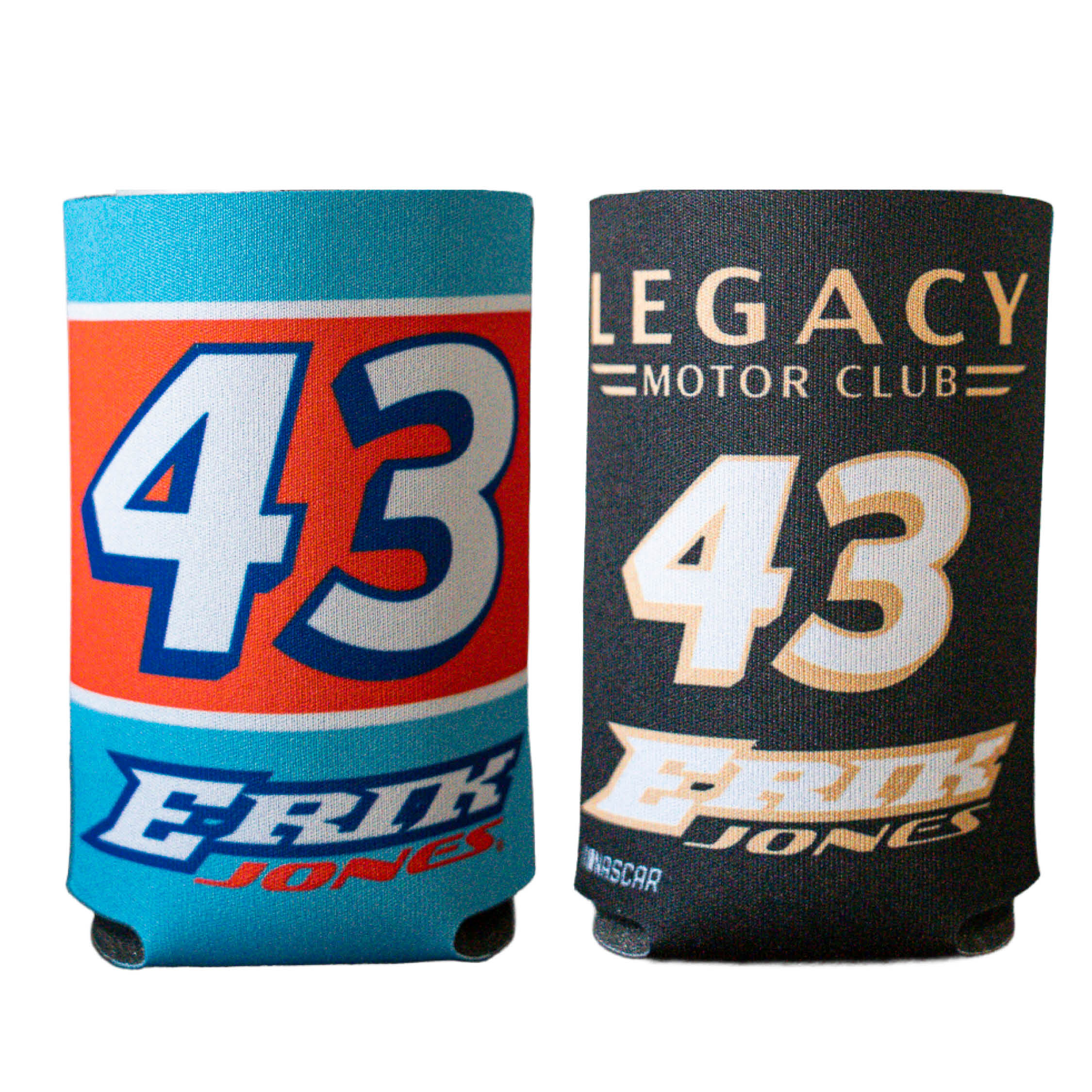 #43 Erik Jones LEGACY MOTOR CLUB 2-Sided Can Cooler