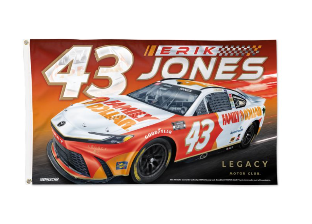 Erik Jones #43 Family Dollar Deluxe 3'X5' Flag