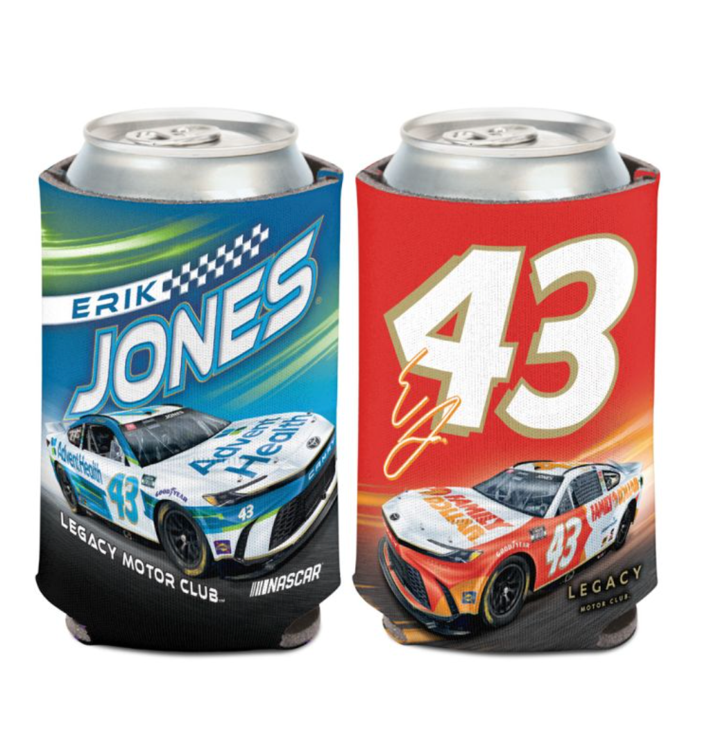 #43 Erik Jones Family Dollar/Advent Heath 2-Sided Can Cooler