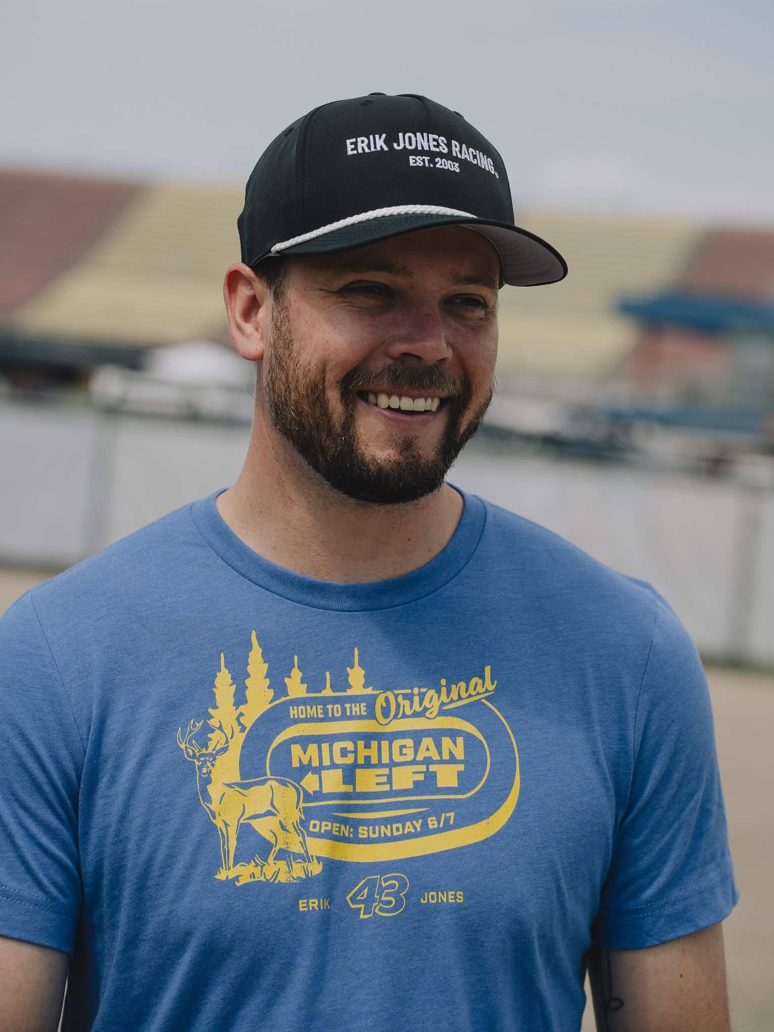 Michigan Race Tee Blue