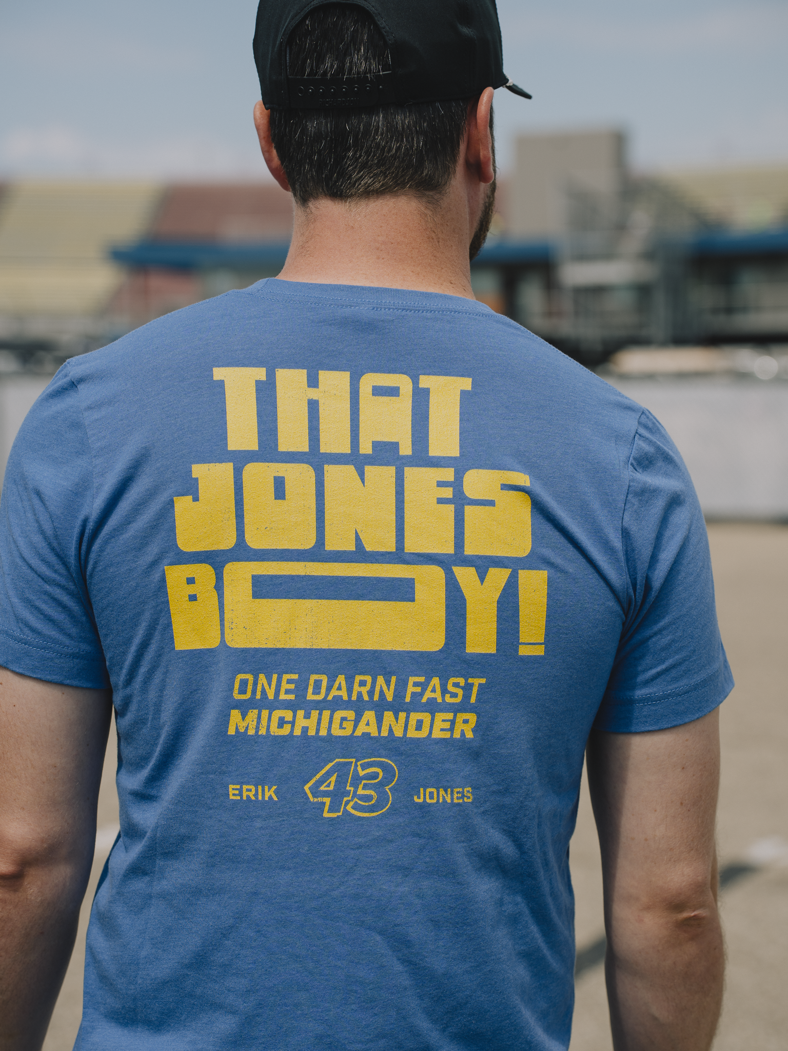 Michigan Race Tee Blue