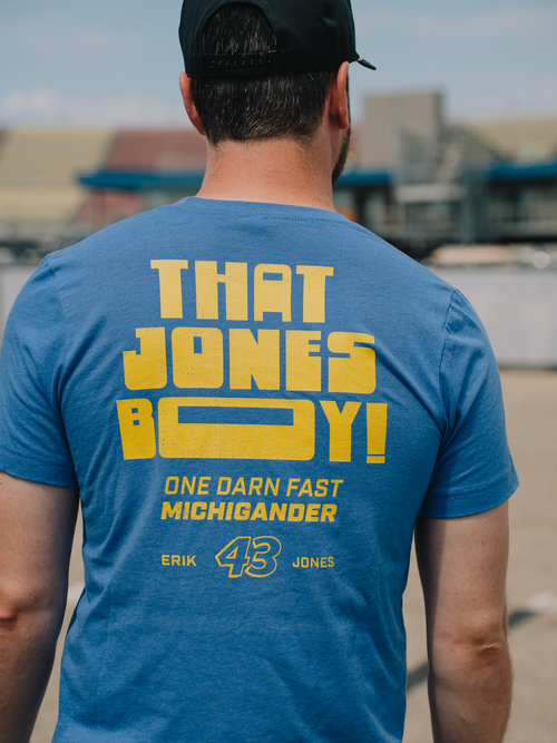 Michigan Race Tee Blue